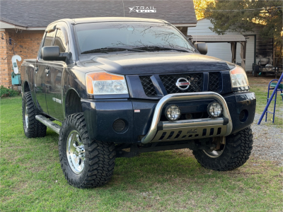 2008 Nissan TITAN - 18x9 0mm - Icon Alloys Style 171 - Suspension Lift 3" - 35" x 12.5"