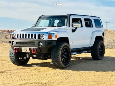 2006 Hummer H3 - 20x12 -44mm - Fuel Throttle - Suspension Lift 4" - 35" x 12.5"