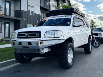 2004 Toyota Sequoia - 17x9 -12mm - Falcon Off-Road Tx2 - Suspension Lift 3" - 285/70R17
