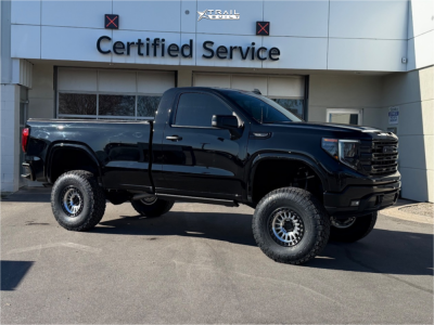 2024 GMC Sierra 1500 - 17x8.5 -10mm - KMC Km552 - Suspension Lift 8" - 37" x 12.5"