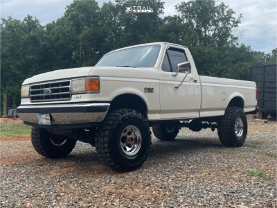1989 Ford F-150 - 15x10 -38mm - Icon Alloys Style 171 - Suspension Lift 6" - 35" x 12.5"