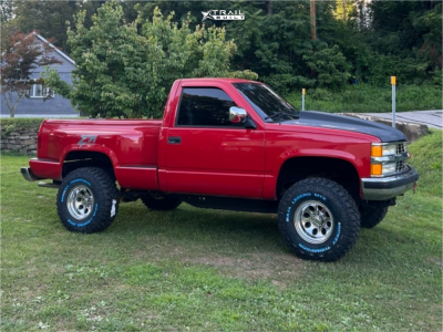 1996 Chevrolet K1500 - 15x10 -35mm - Alloy Ion Style 171 - Body Lift 3" - 33" x 12.5"