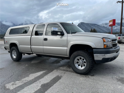 2006 Chevrolet Silverado 2500 HD - 16x8 -5mm - Alloy Ion Style 171 - Leveling Kit - 285/70R16