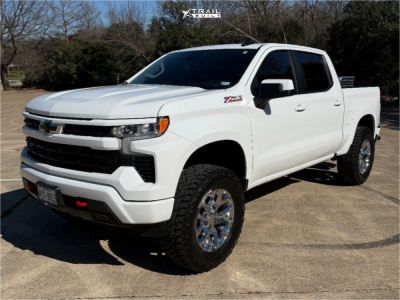 2026 Chevrolet Silverado 1500 - 20x9 24mm - Impact Replicas Snowflake - Leveling Kit - 37" x 12.5"