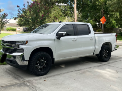 2021 Chevrolet Silverado 1500 - 20x10 -12mm - Black Rhino Sierra - Stock Suspension - 305/55R20