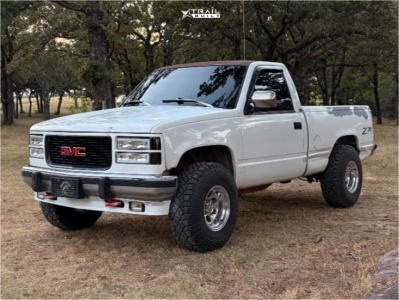 1992 GMC K1500 - 15x10 -38mm - Alloy Ion Style 171 - Leveling Kit - 33" x 10.5"