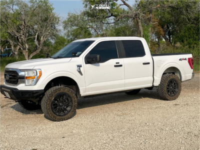 2021 Ford F-150 - 20x10 -18mm - Fuel Rebel 6 - Leveling Kit - 35" x 12.5"