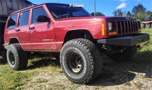 1999 Jeep Cherokee - 15x10 -44mm - American Racing Ar201 - Suspension Lift 4.5" - 33" x 12.5"