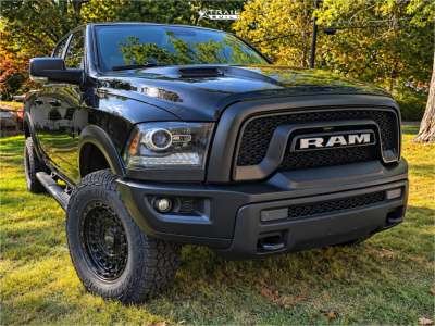 2016 Ram 1500 - 17x9 -12mm - Anthem Off-Road Mercenary - Suspension Lift 3" - 33" x 12.5"