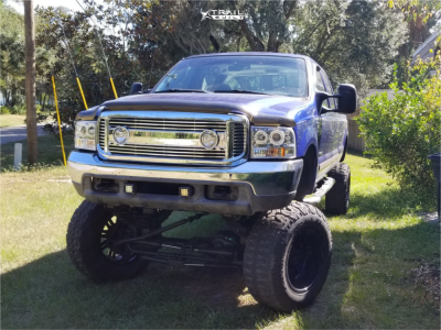 2003 Ford F-350 Super Duty - 20x12 -44mm - American Offroad Renegade - Lifted >12" - 37" x 13.5"