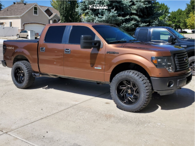 2011 Ford F-150 - 20x10 -25mm - ARKON OFF-ROAD Cleopatra - Leveling Kit - 35" x 12.5"
