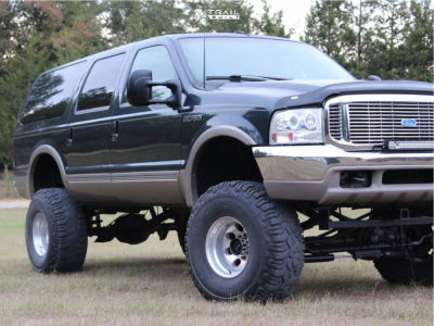 2000 Ford Excursion - 16x12 -50mm - Mickey Thompson Classic Iii - Suspension Lift 10" - 39" x 13.5"