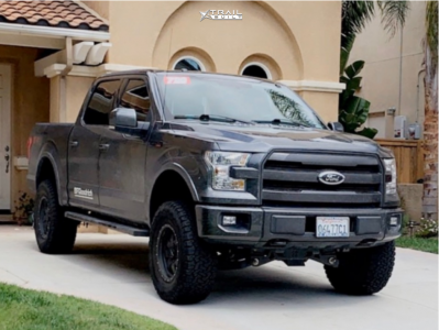 2015 Ford F-150 - 18x9 0mm - Raceline Defender - Suspension Lift 6" - 35" x 12.5"