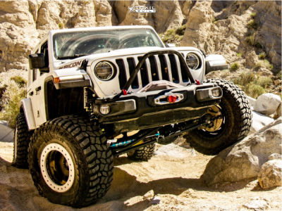 2018 Jeep Wrangler - 17x9 -38mm - American Racing ATX Slab Ax756 - Suspension Lift 3" - 37" x 13.5"