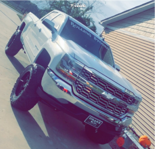 2019 Chevrolet Silverado 1500 - 20x10 -19mm - Hostile Alpha - Suspension Lift 6" - 37" x 13.5"