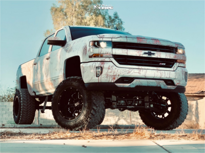 2018 Chevrolet Silverado 1500 - 20x14 -76mm - XD Xd825 - Suspension Lift 12" - 38" x 15.5"