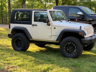 2008 Jeep Wrangler Wheel Offset Aggressive > 1" Outside Fender