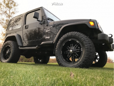 2000 Jeep TJ - 18x9 -12mm - Havok H103 - Suspension Lift 3.5" - 33" x 12.5"