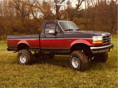 1995 Ford F-150 - 15x12 -57mm - Weld Racing Draglite - Suspension Lift 3" - 35" x 12.5"