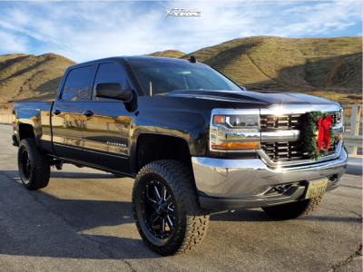 2017 Chevrolet Silverado 1500 - 20x9 0mm - Alloy Ion 141 - Suspension Lift 7" - 37" x 12.5"