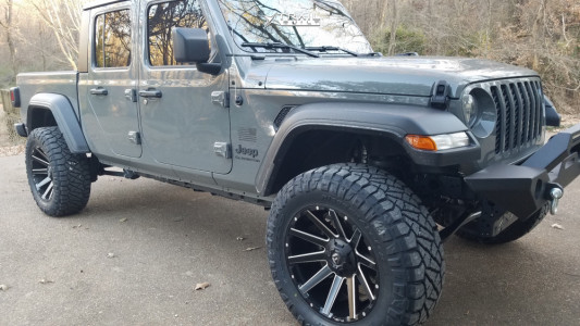 1 2020 Gladiator Jeep Mopar Suspension Lift 25in Fuel Contra Matte Black