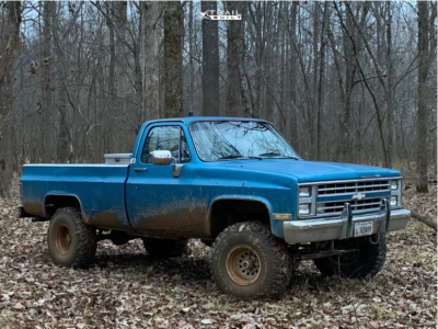 1986 Chevrolet K10 Pickup Wheel Offset Slightly Aggressive Suspension ...