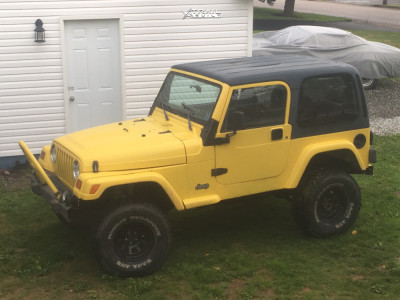 1998 Jeep TJ - 15x10 -44mm - Pro Comp Series 51 - Suspension Lift 4" - 33" x 12.5"