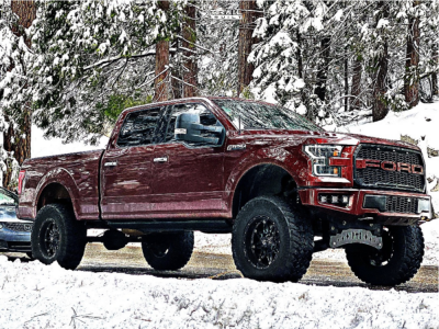 2016 Ford F-150 - 20x10 -18mm - Fuel Hostage - Suspension Lift 8" - 37" x 13.5"