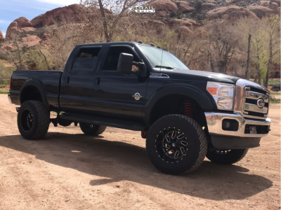 2012 Ford F-250 Super Duty - 20x12 -44mm - Fuel Triton D581 - Suspension Lift 6" - 37" x 13.5"