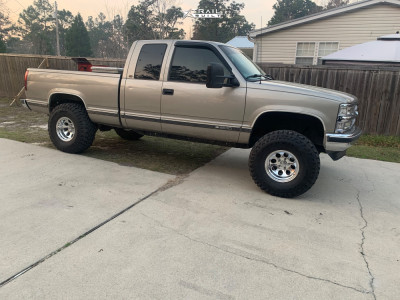 1998 Chevrolet C1500 - 15x10 -38mm - Alloy Ion 171 - Suspension Lift 7" - 35" x 12.5"