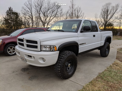 1 2001 Ram 1500 Dodge Rough Country Suspension Lift 25in Cragar 397 Black