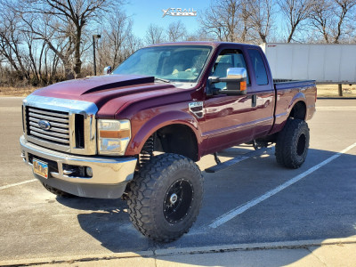 2008 Ford F-250 Super Duty - 18x12 -44mm - Fuel Hostage - Suspension Lift 8" - 38" x 15.5"