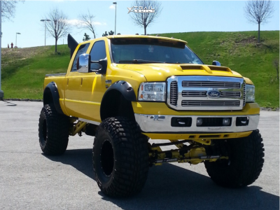 2006 Ford F-350 Super Duty - 20x12 -44mm - Fuel Hostage - Suspension Lift 12" - 44" x 15.5"