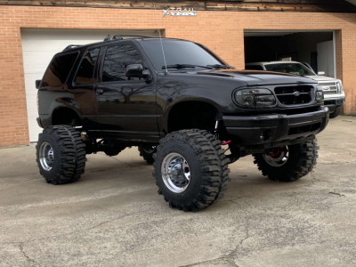 2000 Ford Explorer Wheel Offset Hella Stance >5" Suspension Lift 12