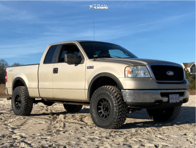 2007 Ford F-150 Wheel Offset Aggressive > 1" Outside Fender Suspension