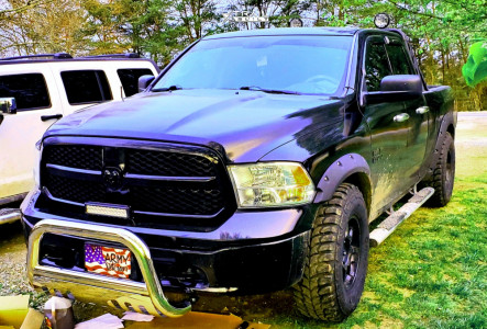 2014 Ram 1500 - 17x9 0mm - American Outlaw Deputy - Leveling Kit - 305/70R17