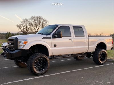 2011 Ford F-350 Super Duty - 20x12 -44mm - Alloy Ion 141 - Suspension Lift 8.5" - 38" x 15.5"