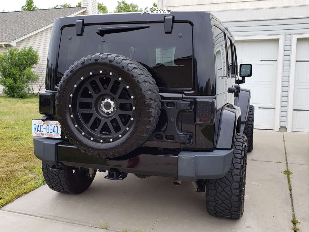 2018 Jeep Wrangler Wheel Offset Aggressive > 1" Outside Fender