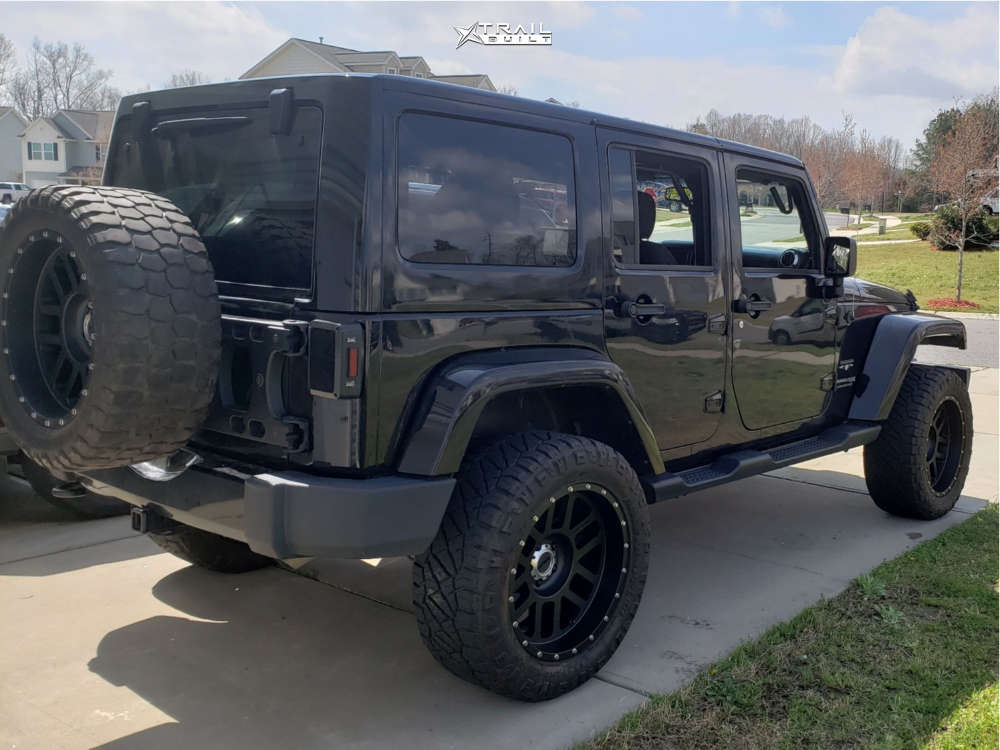 2018 Jeep Wrangler Wheel Offset Aggressive > 1" Outside Fender