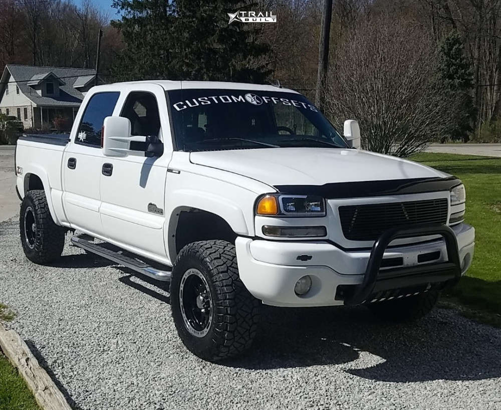 2006 GMC Sierra 1500 Wheel Offset Aggressive 1 Outside Fender
