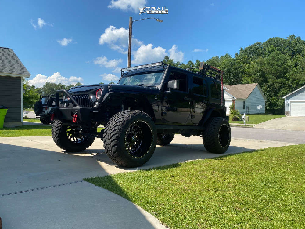 18 Jeep Wrangler Jk Wheel Offset Hella Stance 5 Suspension Lift 3 5 Trailbuilt Off Road
