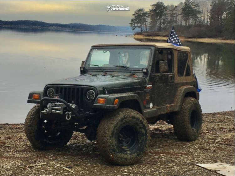 1998 Jeep TJ Wheel Offset Aggressive > 1" Outside Fender Suspension