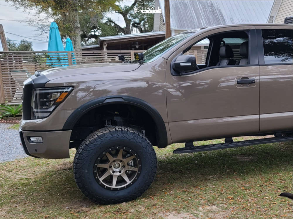 2021 Nissan TITAN Wheel Offset Slightly Aggressive Suspension Lift 6 ...