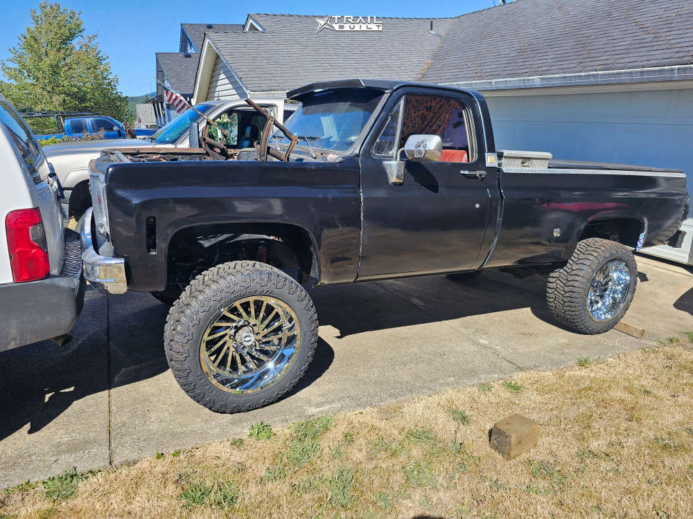 1976 Chevrolet K20 Wheel Offset Super Aggressive 3"5" Suspension Lift