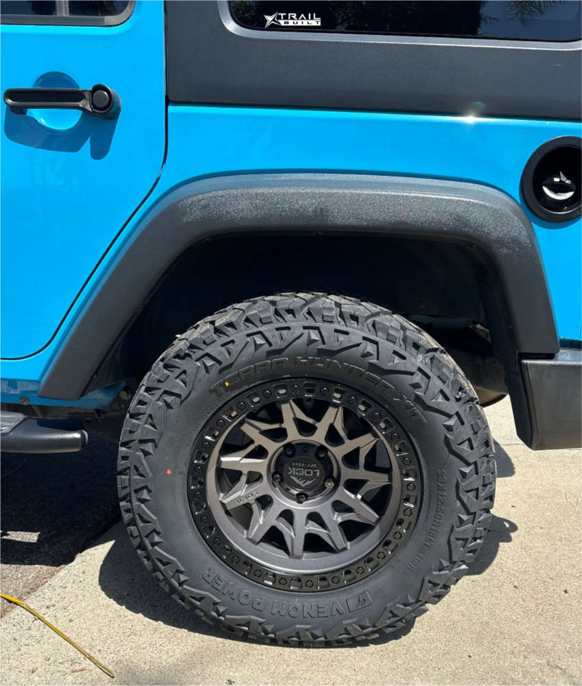 2017 Jeep Wrangler Wheel Offset Aggressive > 1" Outside Fender Leveling