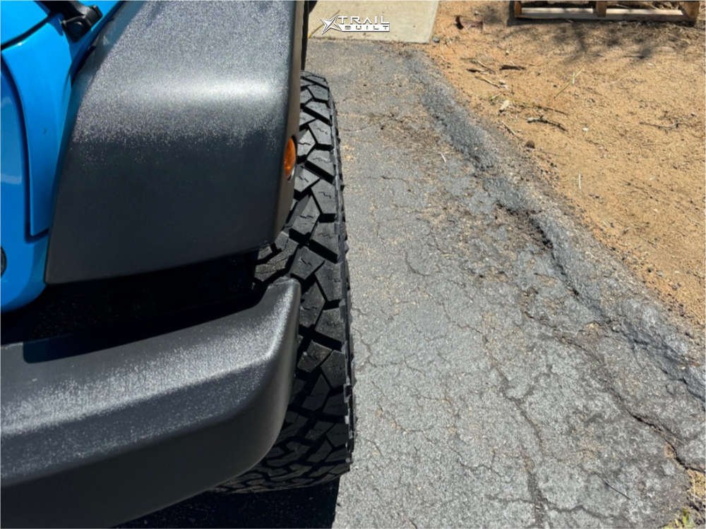 2017 Jeep Wrangler Wheel Offset Aggressive > 1" Outside Fender Leveling